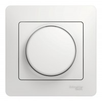 Светорегулятор поворотный SYSTEME ELECTRIC GLOSSA, 300 Вт, белый