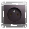 Розетка SYSTEME ELECTRIC GLOSSA, скрытый монтаж, без заземления, сиреневый туман
