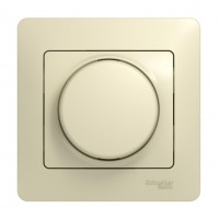 Светорегулятор поворотно-нажимной, 630 Вт, для LED 10-315 Вт/ВА  GLOSSA, бежевый