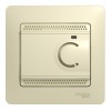 Термостат для теплого пола SYSTEME ELECTRIC GLOSSA, с датчиком, бежевый