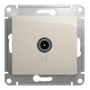 Розетка TV SYSTEME ELECTRIC GLOSSA, проходная, молочный