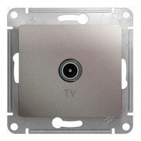 Розетка TV SYSTEME ELECTRIC GLOSSA, оконечная, платина
