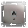 Розетка 1xRJ45 Cat.5 SYSTEME ELECTRIC GLOSSA, платина