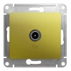 Розетка TV SYSTEME ELECTRIC GLOSSA, проходная, фисташковый