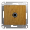 Розетка TV SYSTEME ELECTRIC GLOSSA, одиночная, дуб