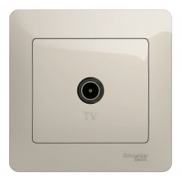 Розетка TV SYSTEME ELECTRIC GLOSSA, одиночная, молочный