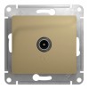 Розетка TV SYSTEME ELECTRIC GLOSSA, одиночная, титан
