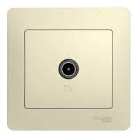 Розетка TV SYSTEME ELECTRIC GLOSSA, одиночная, бежевый