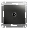 Розетка TV SYSTEME ELECTRIC GLOSSA, одиночная, антрацит