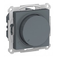 Светорегулятор поворотно-нажимной SYSTEME ELECTRIC ATLASDESIGN, 630 Вт, для LED 10-315 Вт/ВА, грифель