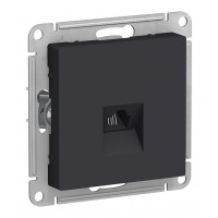 Розетка телефонная 1xRJ11 SYSTEME ELECTRIC ATLASDESIGN, карбон