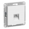 Розетка телефонная 1xRJ11 SYSTEME ELECTRIC ATLASDESIGN, белый
