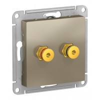 Аудио-розетка SYSTEME ELECTRIC ATLASDESIGN, шампань