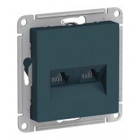 Розетка компьютерная 2xRJ45 Cat.5 SYSTEME ELECTRIC ATLASDESIGN, изумруд