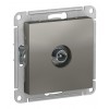 Розетка TV SYSTEME ELECTRIC ATLASDESIGN, проходная, сталь