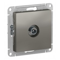 Розетка TV SYSTEME ELECTRIC ATLASDESIGN, проходная, сталь