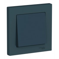 Выключатель 1-клавишный SYSTEME ELECTRIC ATLASDESIGN, скрытый монтаж, изумруд