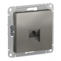 Розетка телефонная 1xRJ11 SYSTEME ELECTRIC ATLASDESIGN, сталь