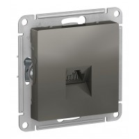 Розетка компьютерная 1xRJ45 Cat.5 SYSTEME ELECTRIC ATLASDESIGN, сталь