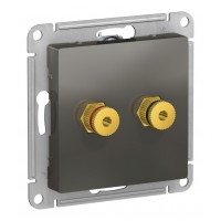 Аудио-розетка SYSTEME ELECTRIC ATLASDESIGN, сталь