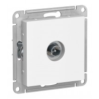Розетка TV SYSTEME ELECTRIC ATLASDESIGN, проходная, белый