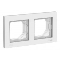 Рамка 2 поста IP44 SYSTEME ELECTRIC ATLASDESIGN, белый