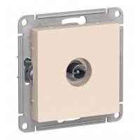 Розетка TV SYSTEME ELECTRIC ATLASDESIGN, проходная, бежевый