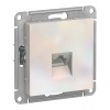 Розетка компьютерная 1xRJ45 Cat.5 SYSTEME ELECTRIC ATLASDESIGN, жемчуг