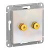 Аудио-розетка SYSTEME ELECTRIC ATLASDESIGN, жемчуг