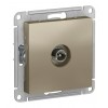 Розетка TV SYSTEME ELECTRIC ATLASDESIGN, оконечная, шампань