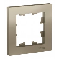 Рамка 1 пост SYSTEME ELECTRIC ATLASDESIGN, шампань
