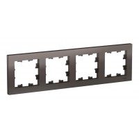 Рамка 4 поста SYSTEME ELECTRIC ATLASDESIGN, мокко