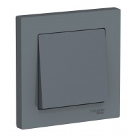 Выключатель 1-клавишный SYSTEME ELECTRIC ATLASDESIGN, скрытый монтаж, грифель