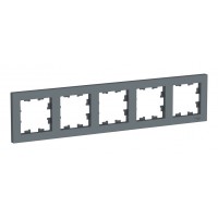 Рамка 5 постов SYSTEME ELECTRIC ATLASDESIGN, грифель