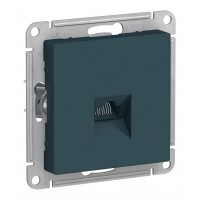 Розетка компьютерная 1xRJ45 Cat.5 SYSTEME ELECTRIC ATLASDESIGN, изумруд