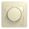 Светорегулятор поворотно-нажимной SYSTEME ELECTRIC GLOSSA, 630 Вт, для LED 10-315 Вт, бежевый