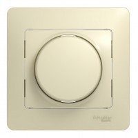 Светорегулятор поворотно-нажимной SYSTEME ELECTRIC GLOSSA, 630 Вт, для LED 10-315 Вт, бежевый