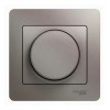 Светорегулятор поворотно-нажимной SYSTEME ELECTRIC GLOSSA, 630 Вт, для LED 10-315 Вт/ВА, платина