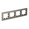 Рамка 4 поста SYSTEME ELECTRIC ATLASDESIGN NATURE, латунь