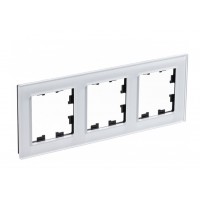 Рамка 3 поста SYSTEME ELECTRIC ATLASDESIGN NATURE, белый (пластик)