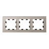 Рамка 3 поста SYSTEME ELECTRIC ATLASDESIGN NATURE стекло, шампань (пластик)