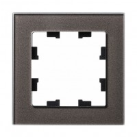 Рамка 1 пост SYSTEME ELECTRIC ATLASDESIGN NATURE, мокко (пластик)