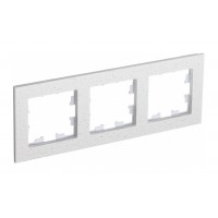 Рамка 3 поста SYSTEME ELECTRIC ATLASDESIGN NATURE, мрамор крем роял
