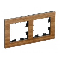 Рамка 2 поста SYSTEME ELECTRIC ATLASDESIGN NATURE, бамбук