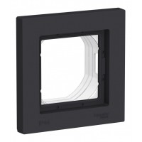 Рамка 1 пост IP44 SYSTEME ELECTRIC ATLASDESIGN AQUA, карбон