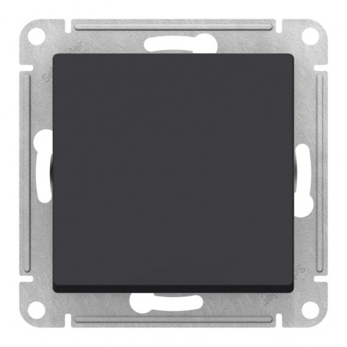 Переключатель IP44 1-клавишный SYSTEME ELECTRIC ATLASDESIGN AQUA, скрытый монтаж, карбон