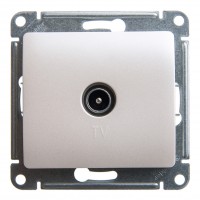 Розетка TV SYSTEME ELECTRIC GLOSSA, проходная, перламутр