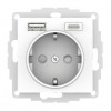 AtlasDesign РОЗЕТКА 16А с 2 USB A+C, мех, БЕЛЫЙ