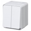 AtlasDesign Profi54 Выключатель 2-клавишный 10 АХ, БЕЛЫЙ