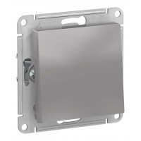 Переключатель IP44 1-клавишный SYSTEME ELECTRIC ATLASDESIGN AQUA, скрытый монтаж, алюминий, ATN440361